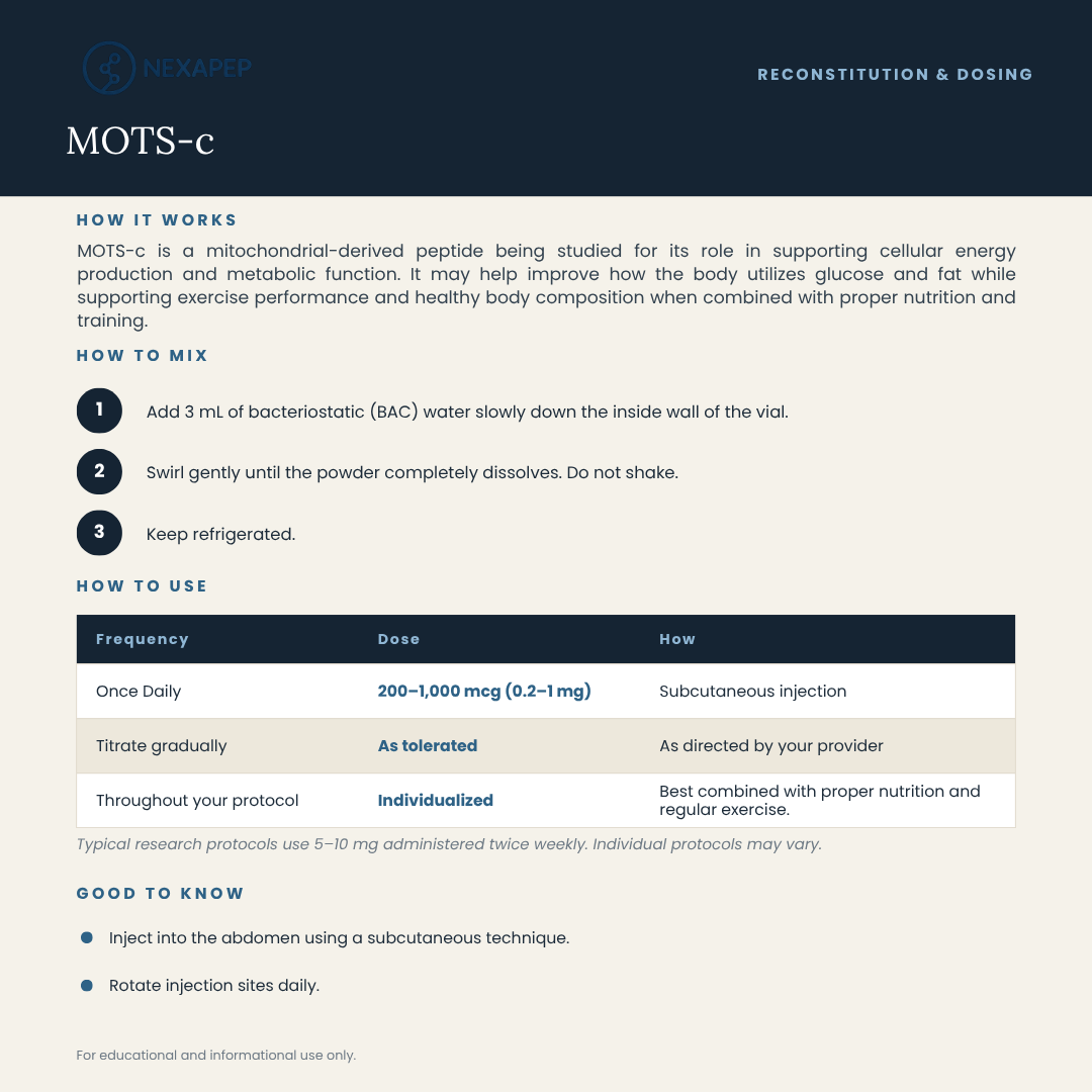 MOTS-c 10 mg